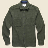 Whiting Overshirt - Olive - Wax London - STAG Provisions - Tops - L/S Woven - Plaid