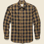 OZ Shirt - Brown Berkley Check - Wax London - STAG Provisions - Tops - L/S Woven - Plaid