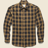 OZ Shirt - Brown Berkley Check - Wax London - STAG Provisions - Tops - L/S Woven - Plaid