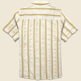 Leno Shirt - Ecru - Wax London - STAG Provisions - Tops - S/S Woven - Other Pattern