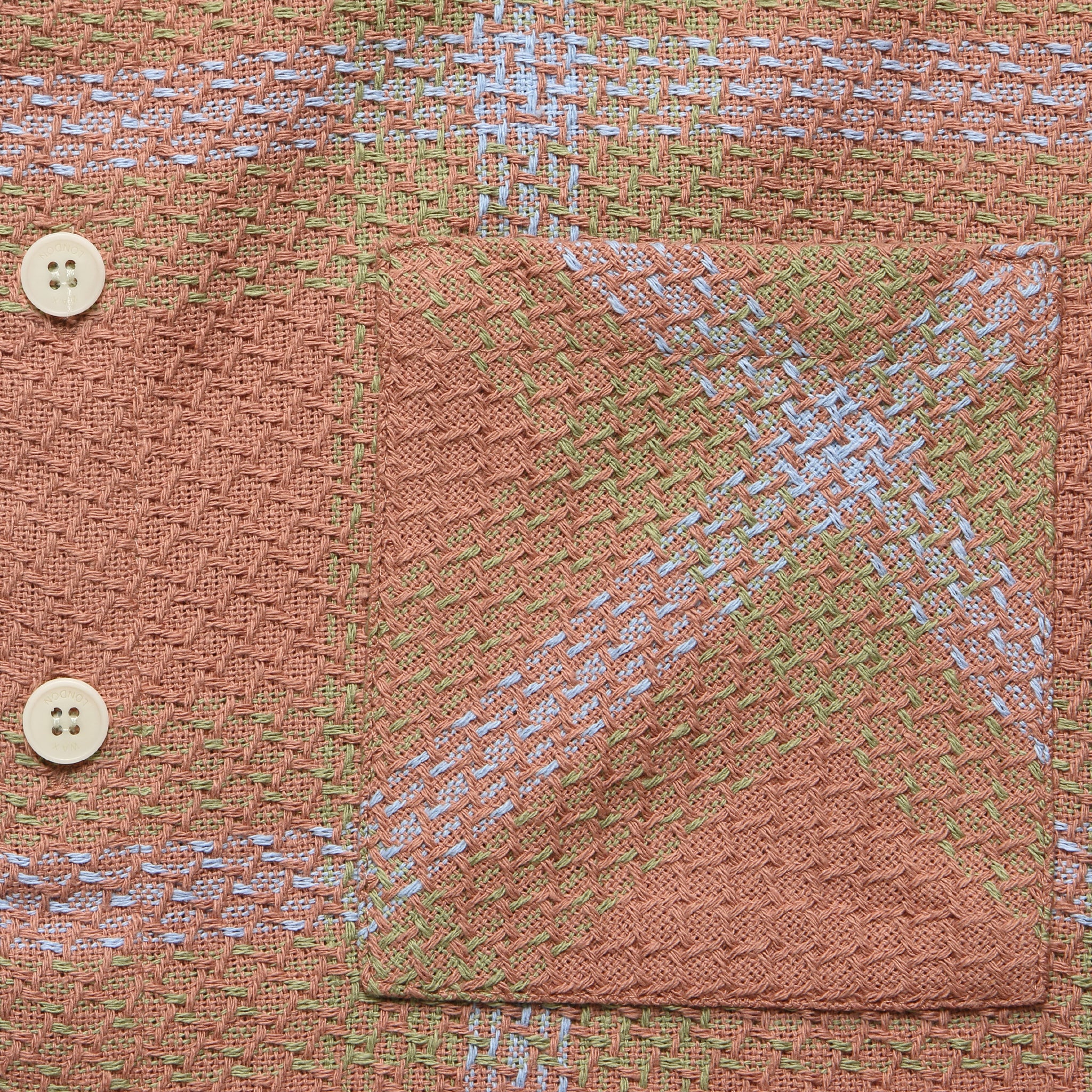 Mio Whiting Overshirt - Pink/Blue - Wax London - STAG Provisions - Tops - L/S Woven - Plaid