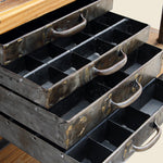 Wooden Industrial Table with Metal Drawers - Vintage - STAG Provisions - One & Done - Furniture