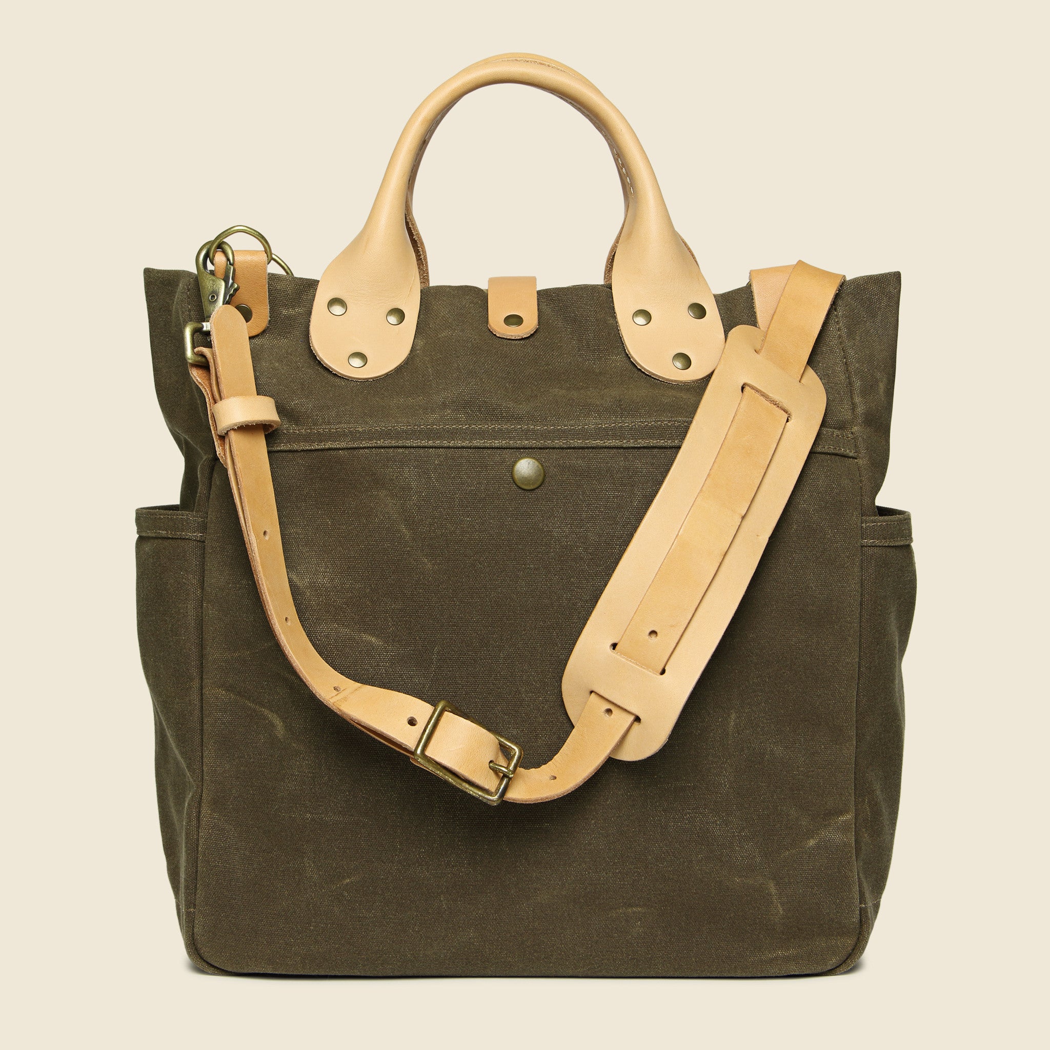 Garrison Waxed Canvas Carry-All - Tan/Natural - Winter Session - STAG Provisions - Accessories - Bags / Luggage