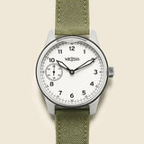 Standard Issue Field Watch 42mm - White/Olive - Weiss Watch Co - STAG Provisions - Accessories - Watches