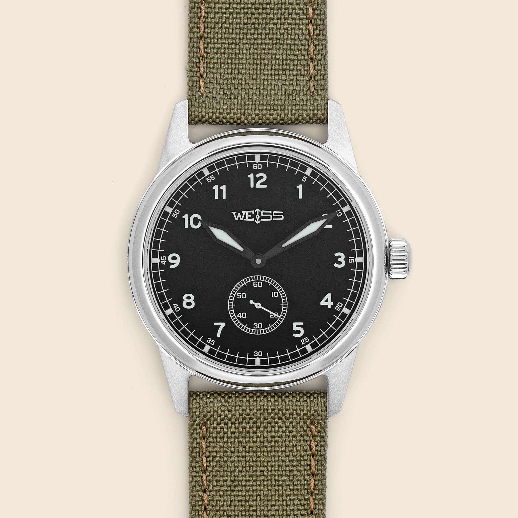 Standard Issue Field Watch 38mm - Black/Olive - Weiss Watch Co - STAG Provisions - Accessories - Watches