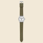 Standard Issue Field Watch 38mm - White/Olive - Weiss Watch Co - STAG Provisions - Accessories - Watches