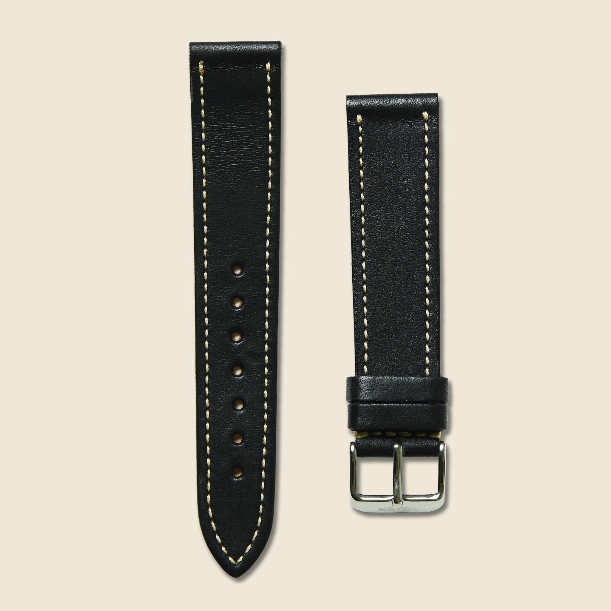 Horween Leather Watch Band - Black - Weiss Watch Co - STAG Provisions - Accessories - Watch Bands