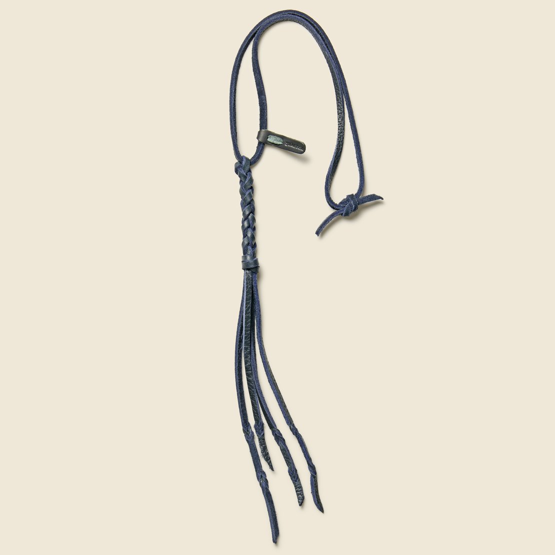 Braided Leather Necklace - Navy - Yuketen - STAG Provisions - Accessories - Necklaces