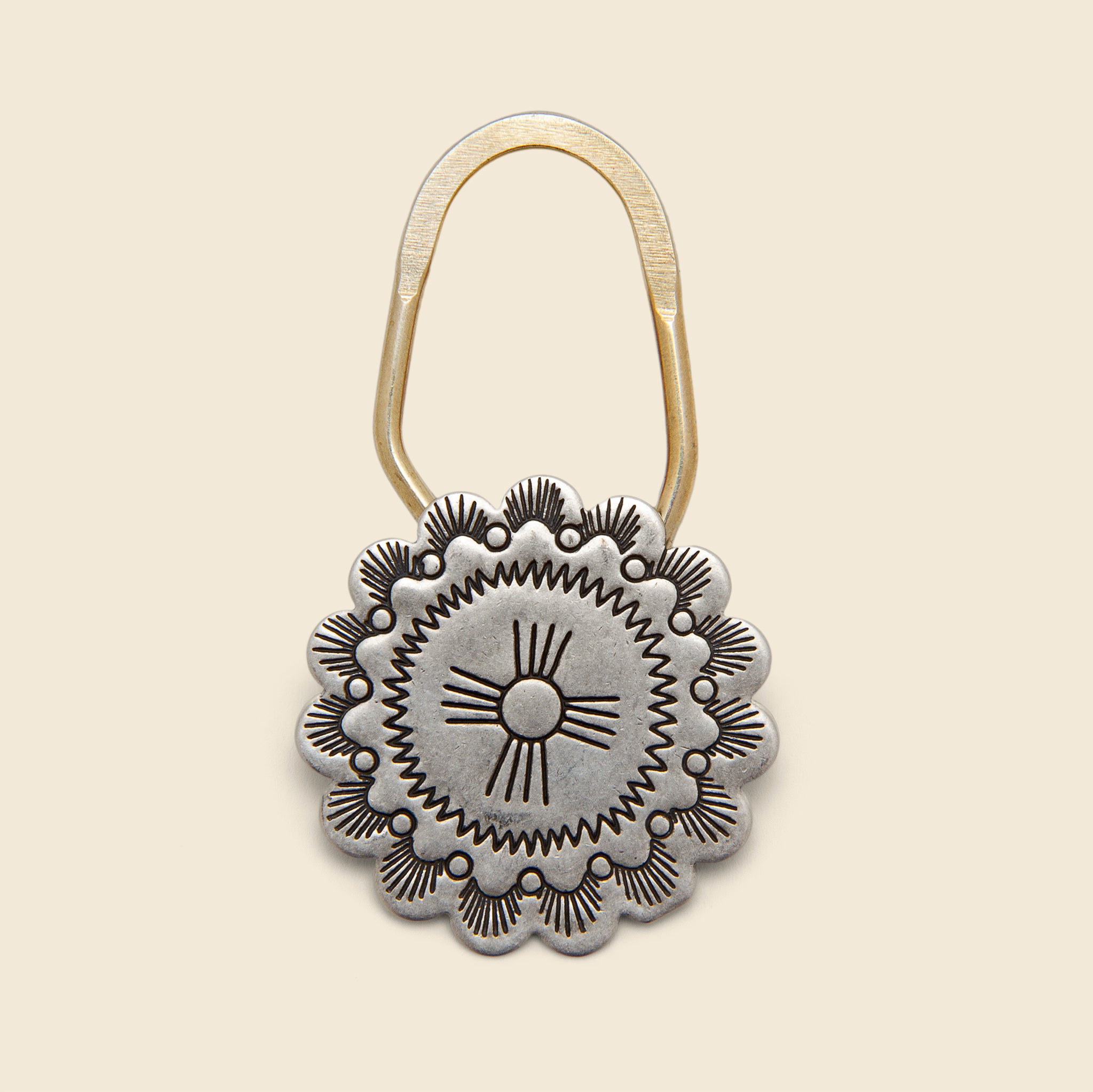 Concho Key Chain - Nickel Silver - Yuketen - STAG Provisions - Accessories - Key Chains