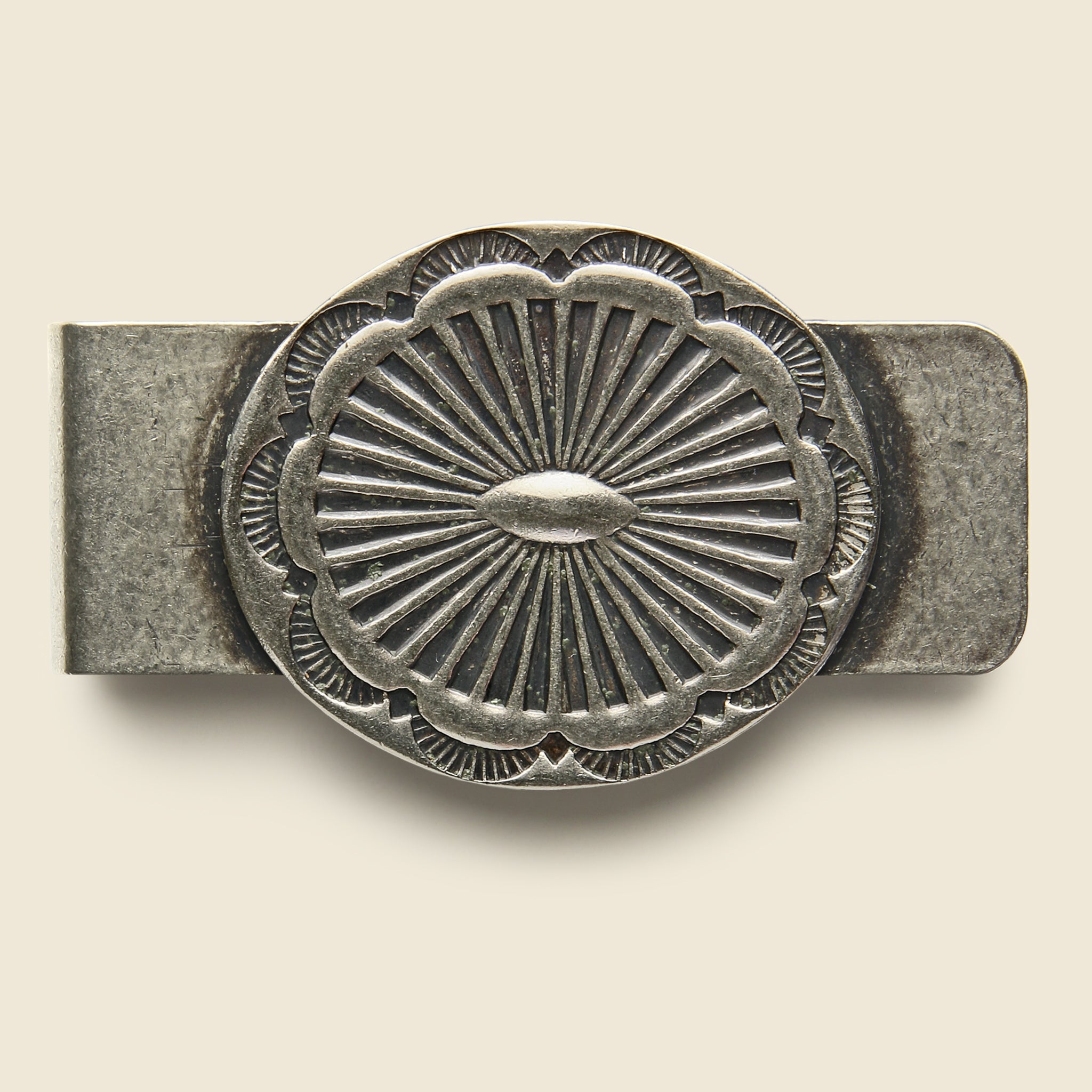 Concho Money Clip - Nickel Silver - Yuketen - STAG Provisions - Accessories - Misc. Jewelry