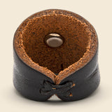 Leather Needlepoint Concho Ring - Black - Yuketen - STAG Provisions - Accessories - Rings