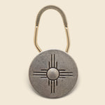 Concho Key Chain Round Zia - Nickel Silver - Yuketen - STAG Provisions - Accessories - Key Chains