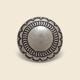 Concho Pin Round Smooth Center - Nickel Silver - Yuketen - STAG Provisions - Accessories - Pins
