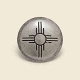 Concho Pin Round Zia - Nickel Silver - Yuketen - STAG Provisions - Accessories - Pins