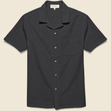 Seersucker Camp Shirt - Washed Black - Alex Mill - STAG Provisions - Tops - S/S Woven - Other Pattern