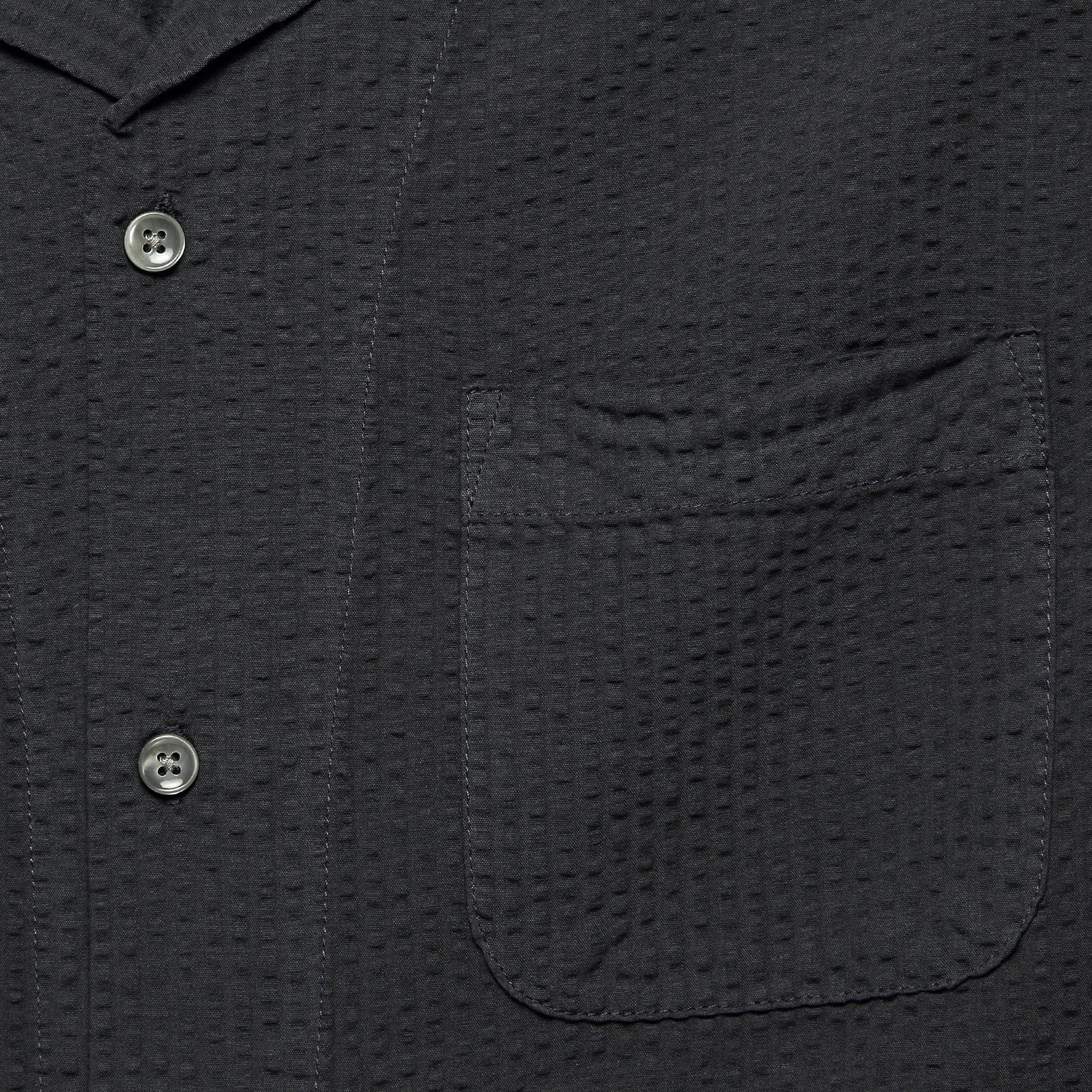 Seersucker Camp Shirt - Washed Black - Alex Mill - STAG Provisions - Tops - S/S Woven - Other Pattern