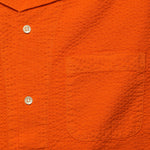 Seersucker Camp Shirt - Burnt Orange - Alex Mill - STAG Provisions - Tops - S/S Woven - Other Pattern